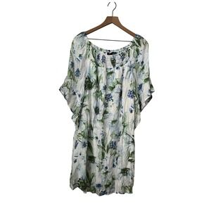 mlle gabriella Dress Blue White Floral Large